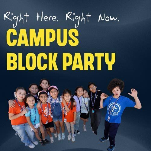 Right here right now campus block party