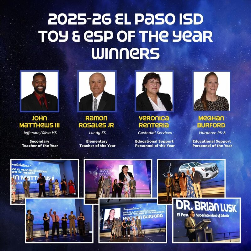 2025-26 El Paso ISD TOY and ESP of the Year Winners