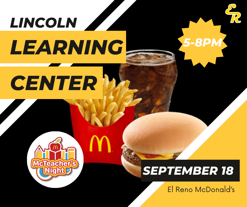 McTeacher's Night Sept 18th from 5-8
