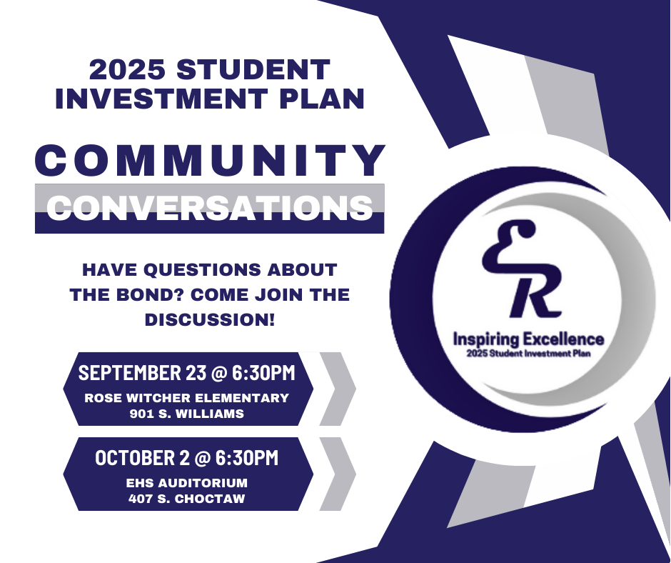 Join us for the first 2025 Student Investment Plan Bond Meeting on September 23rd! This is your chance to learn about the bond, ask questions, and share your thoughts. We hope to see you there!