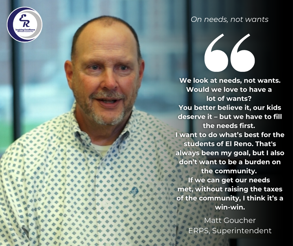 Superintendent Matt Goucher speaks about focusing on what the district needs in order to continue effectively educating students. #InspiringExcellence