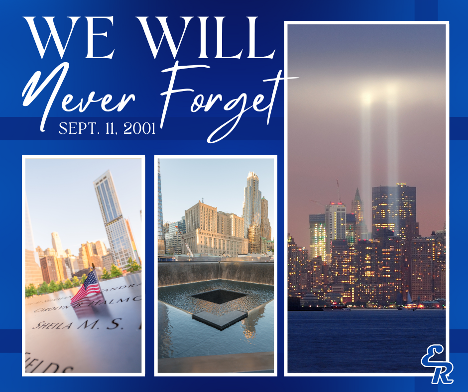 El Reno Public Schools joins our community and nation in honoring the lives lost and the heroes of September 11, 2001. We remember, we reflect, we will never forget.