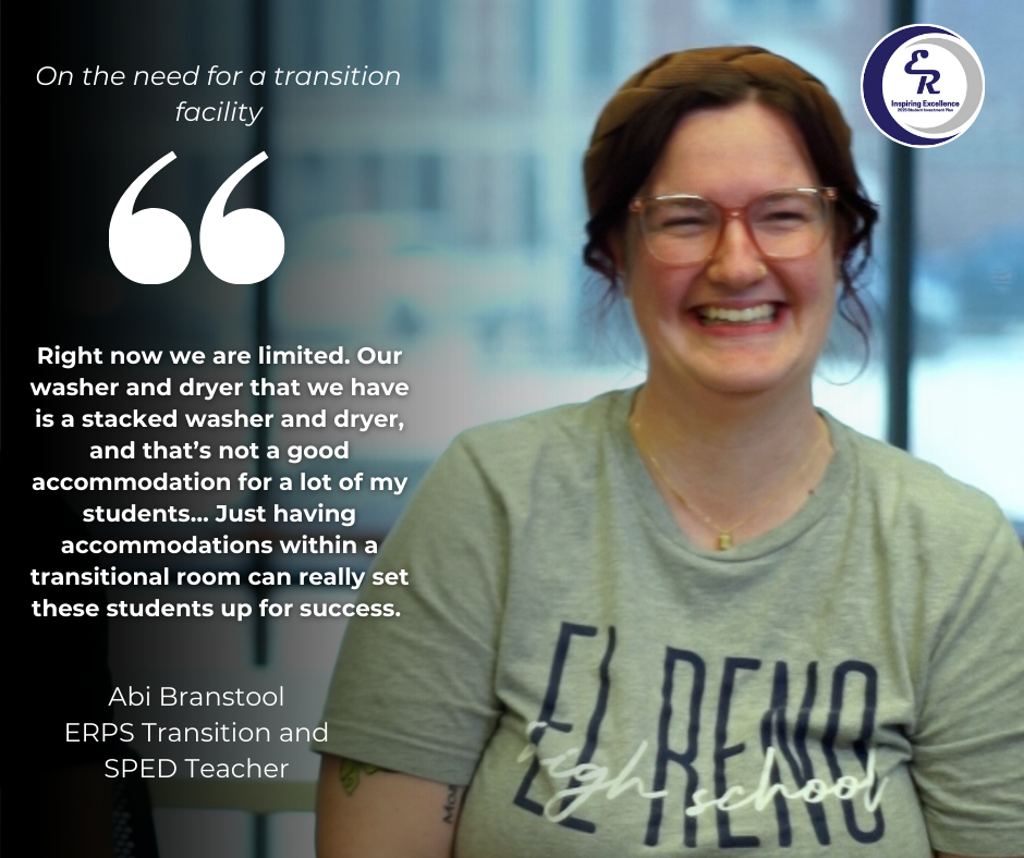 Abi Branstool talks about the need for a transition facility. #InspiringExcellence