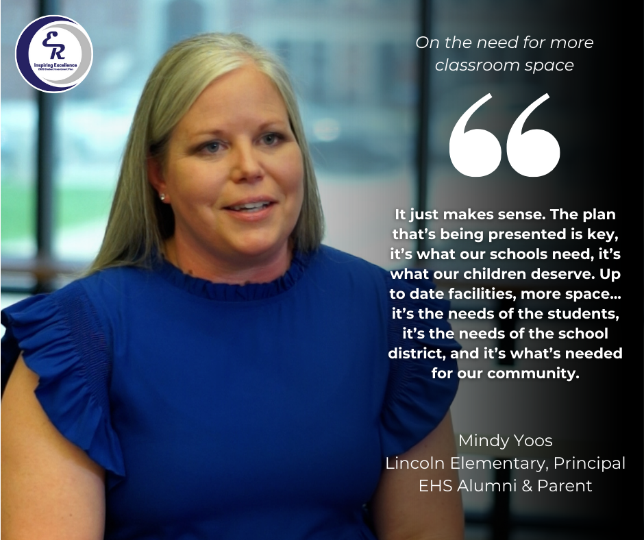 Mindy Yoos speaks on the need for more classroom space. #InspiringExcellence