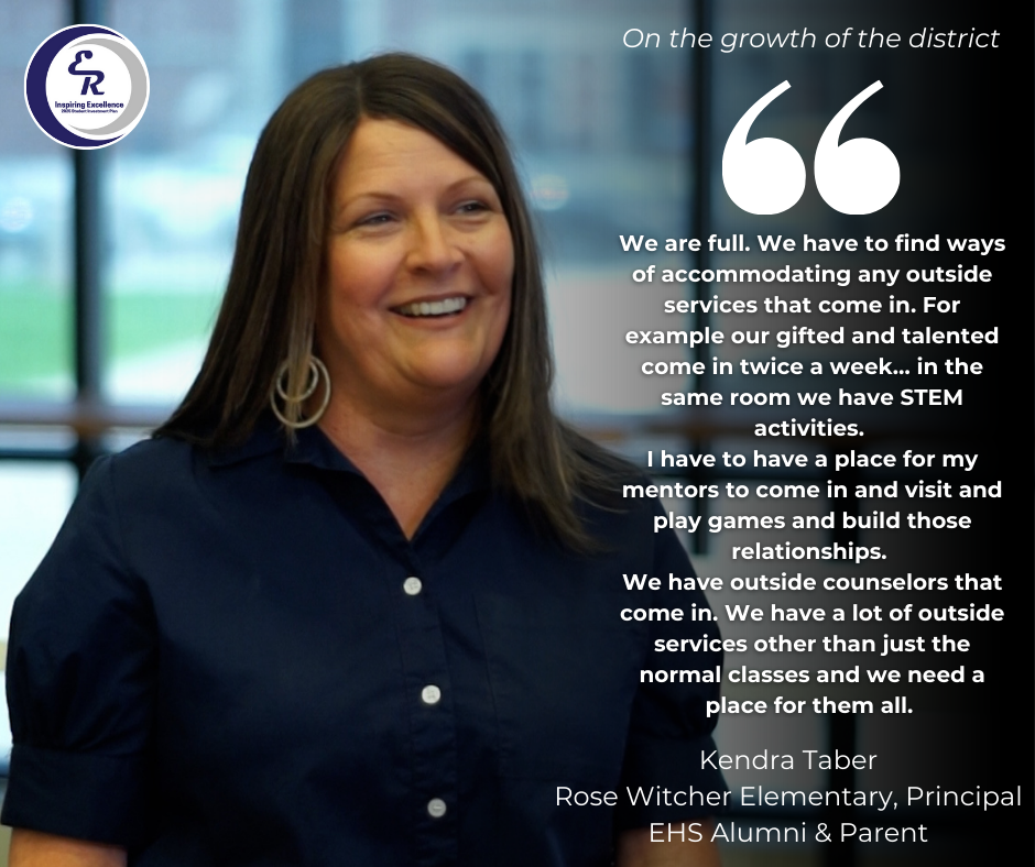 Kendra Taber talks about the growth of the district. #InspiringExcellence