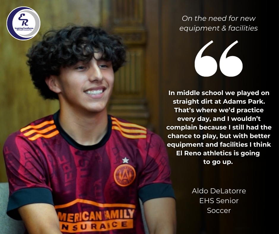 Aldo DeLatorre speaks on the need for new equipment and facilities. #InspiringExcellence