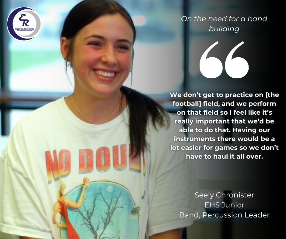 Seely Chronister speaks on the need for a new band building. #InspiringExcellence
