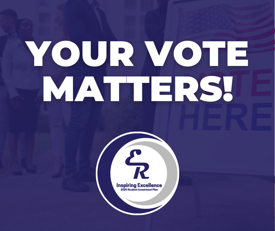 There's still four hours left today to cast your vote early for the 2025 Student Investment Plan. #InspiringExcellence