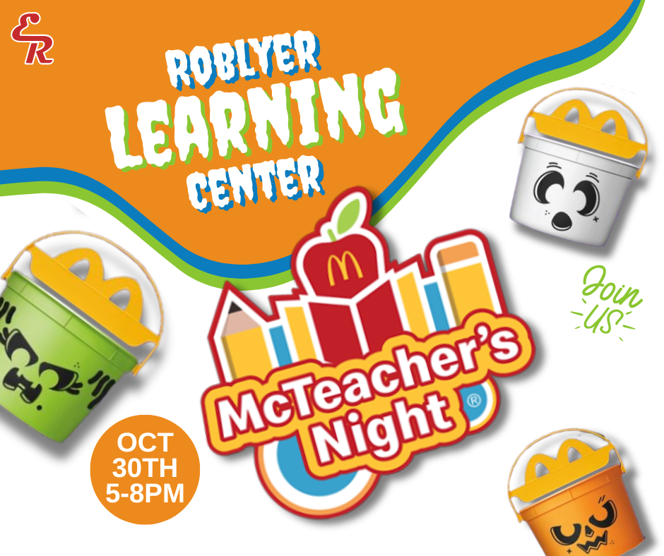 Join us for RLC's McTeacher's Night! 🍟🎉 📅 Date: Thursday, October 30th ⏰ Time: 5:00 PM - 8:00 PM 📍 Location: McDonald's in El Reno Come join the fun and support RLC teachers as they swap lesson plans for drive-thru orders! A portion of sales will benefit our school programs and students. Grab dinner, see some familiar faces, and help make a difference — no tricks, just treats!