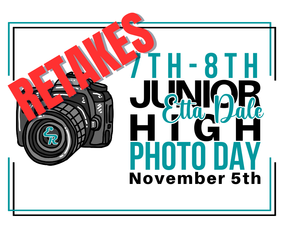 Reminder: Etta Dale Retake Picture Day is this Wednesday, November 5th!