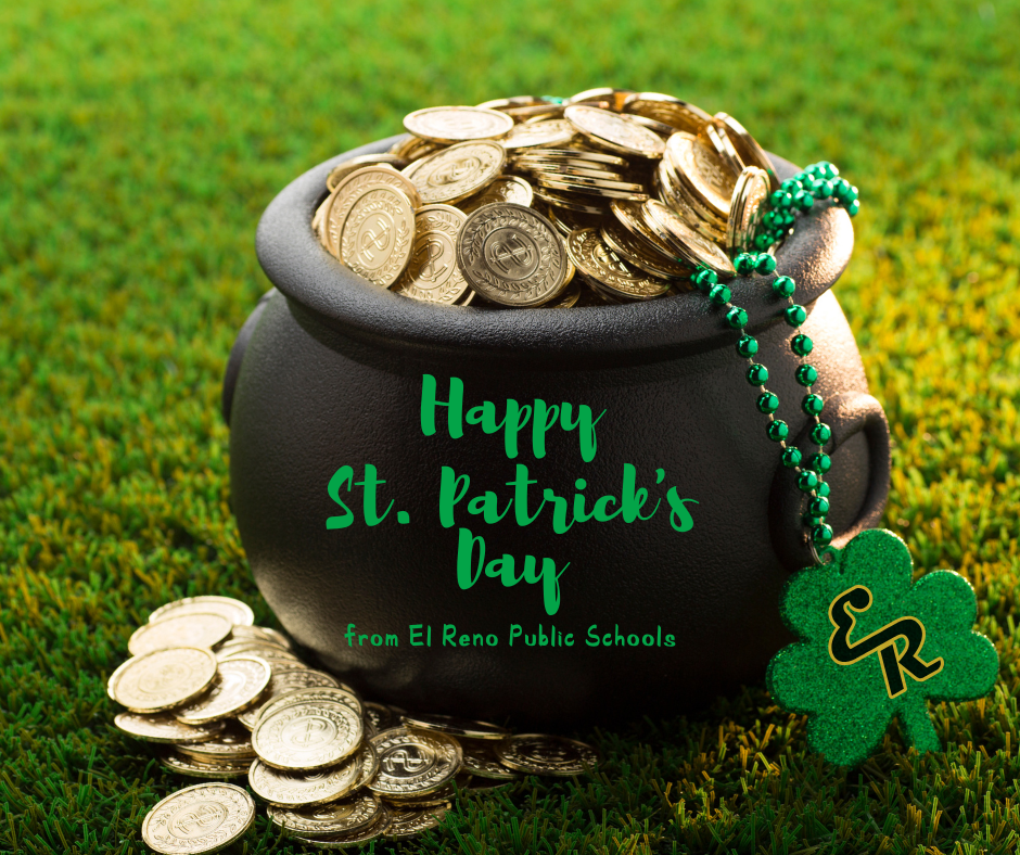 Our Students Are Pure Gold! ✨🍀  At El Reno Public Schools, we don’t need luck because we have amazing students who shine every single day! From academic achievements to acts of kindness, our students truly are worth their weight in gold.