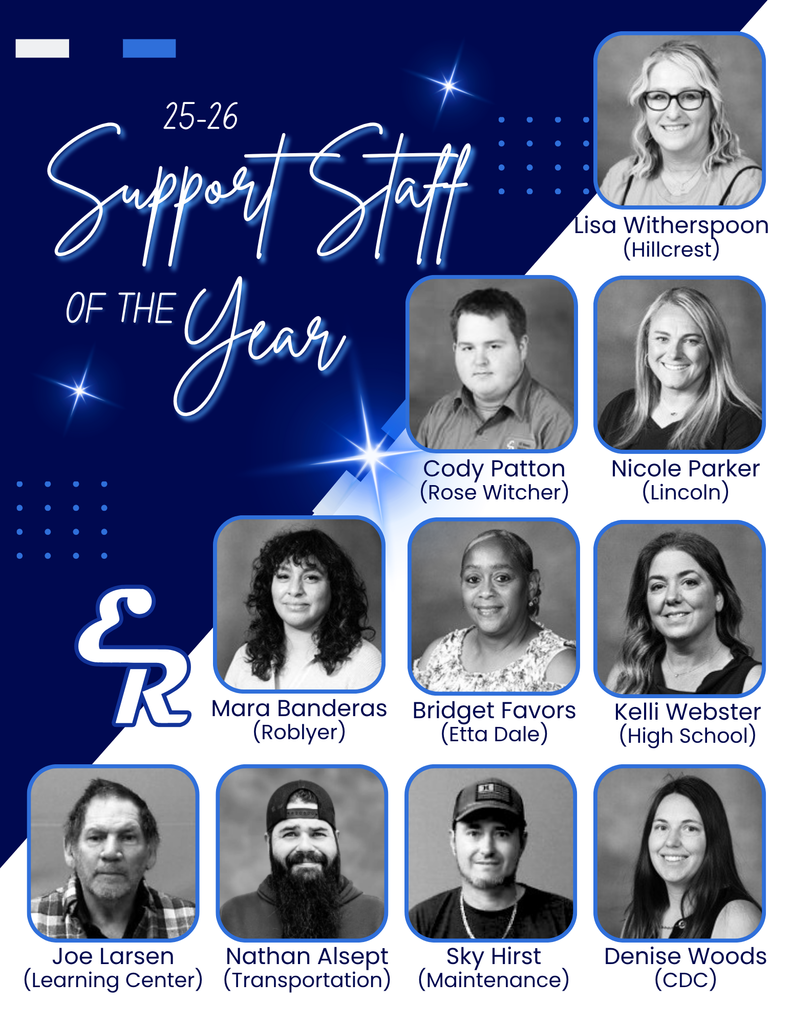 Big cheers for our Support Staff of the Year! 💙🚨  If you’ve ever wondered who keeps the wheels turning, the doors open, the copies copying, and the smiles smiling… it’s THESE amazing humans right here! 🙌✨  Your dedication, teamwork, and can-do spirit make our schools a better place every single day. Today, we celebrate the magic makers behind the scenes!