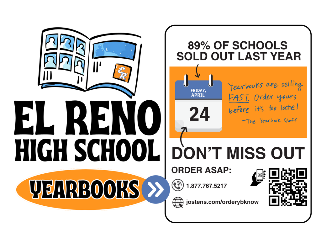 Don’t miss out, order yours today! Online sales close April 24th. Click the link to purchase or bring cash to Mrs. Lambert in HS 307 through May 8th.