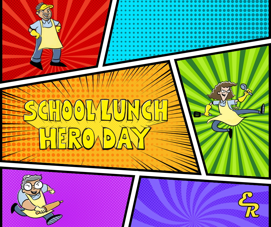 Fighting Hunger One Tray at a Time!  Happy Lunch Hero Day to the incredible team who keeps our students fueled and ready to learn. Thank you for the care, smiles, and hard work you serve up every single day!