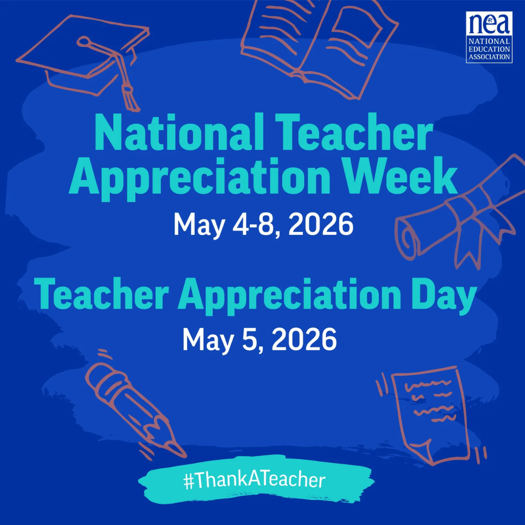Happy National Teacher Appreciation Week from El Reno Public Schools!  We are grateful for the dedication, care, and impact our teachers bring to classrooms every day. Thank you for inspiring, supporting, and shaping the future of our students.