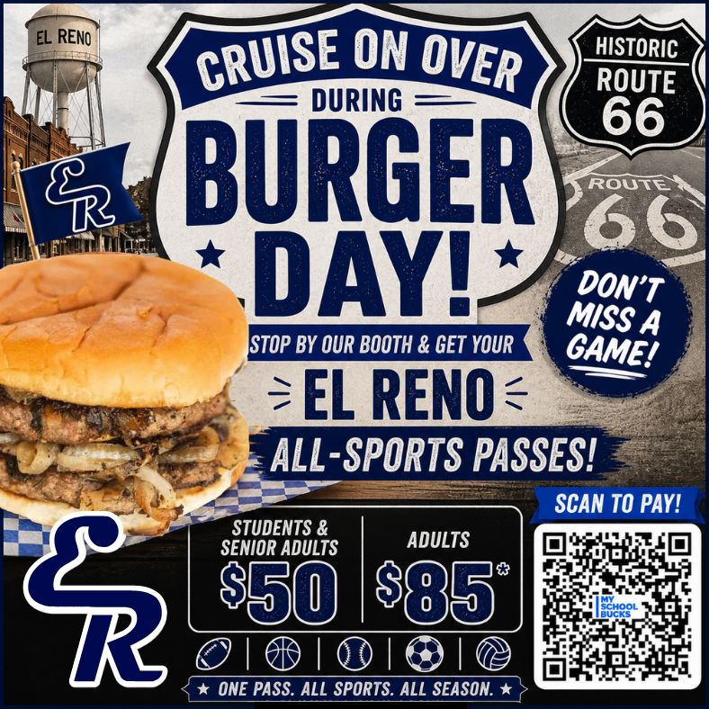 Get ready, El Reno!  Grab your 2026–2027 All-Sports Season Passes at Burger Day, right next door to Allie’s Bakery! Don’t miss your chance to support our athletes and be part of an exciting year of El Reno Indians sports.  💥 Want to promote your business while supporting the community? Become an ELRENOINDIANS.tv Sponsor!  ✔️ Over 80 games & events ✔️ Reach local fans all season long ✔️ Only $1,000 for premium local advertising  Where else can you get that kind of exposure for that kind of investment?  👉 Sign up tomorrow at BURGER DAY and be part of something special!