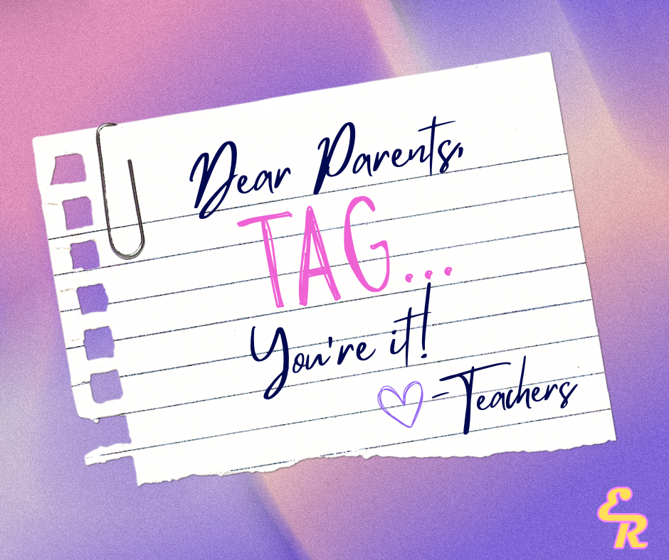 Dear Parents… TAG, you’re it! 🏃♀️🎒 The school year is officially in your hands! As we wrap up an amazing year, we want to thank our students, staff, and families for all the memories, support, and laughter along the way. Have a safe, fun, and relaxing summer!