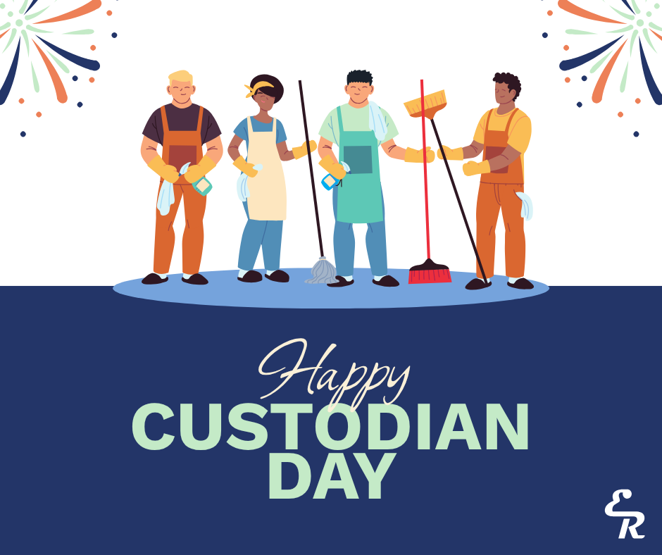 Talk about a clean sweep! Happy Custodian Day to the hardworking crew who keeps our El Reno Public Schools shining from classroom to classroom. Thank you for all you do!
