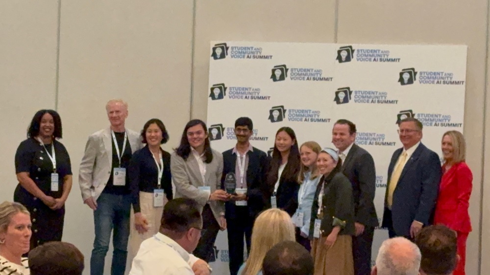 Group from ESUSD holding trophy