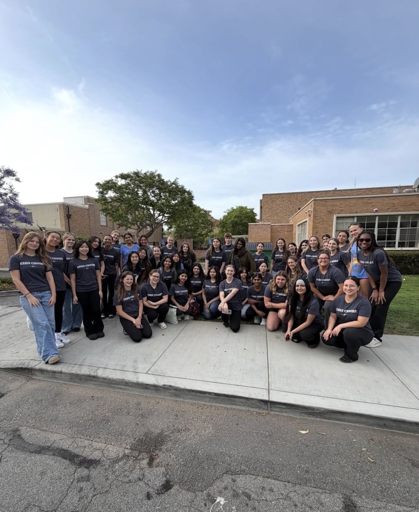 Large group of diverse young adults posing outdoors on a sidewalk in front of brick buildings under a clear sky.