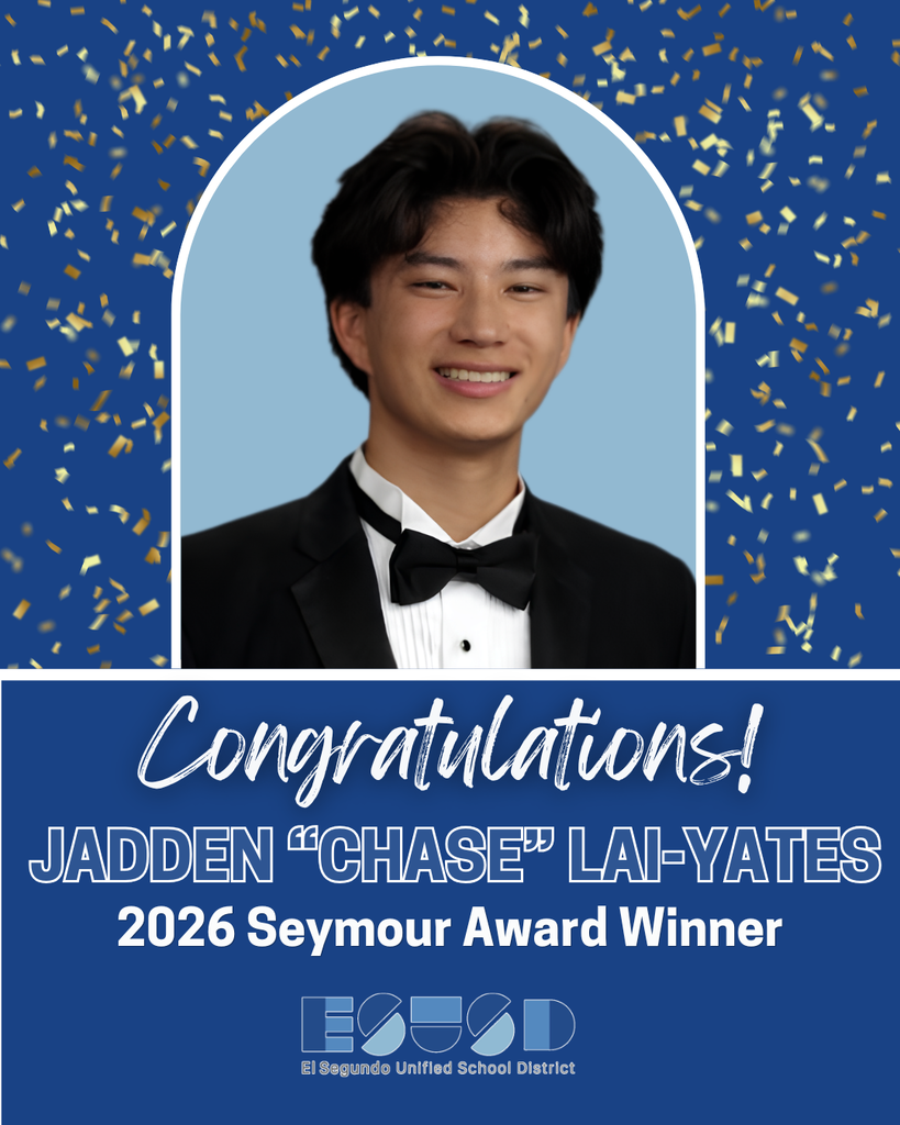 Jadden "Chase" Lai-Yates dressed formally, honored as the 2026 Seymour Award recipient with festive confetti.