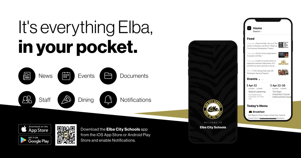 New app for Elba City Schools! Please contact office for more information.