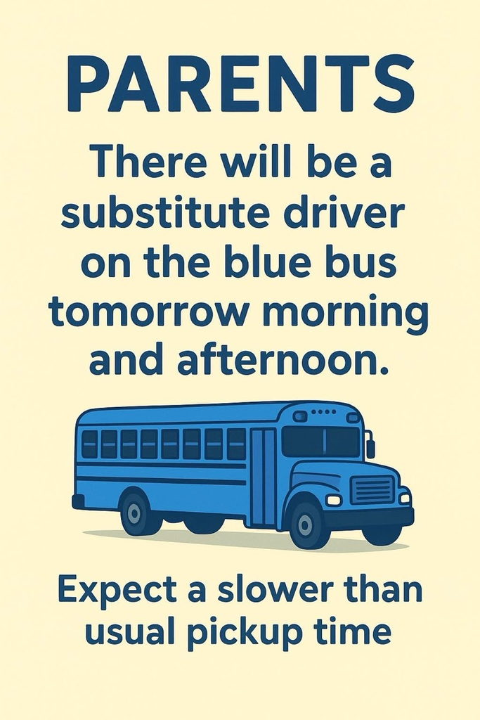 A flyer with a school bus.
