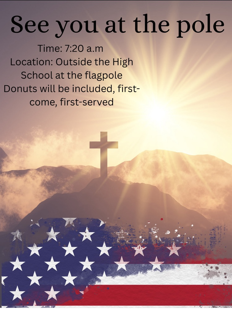 A mountain with sun shining through a cross with text overlaying 