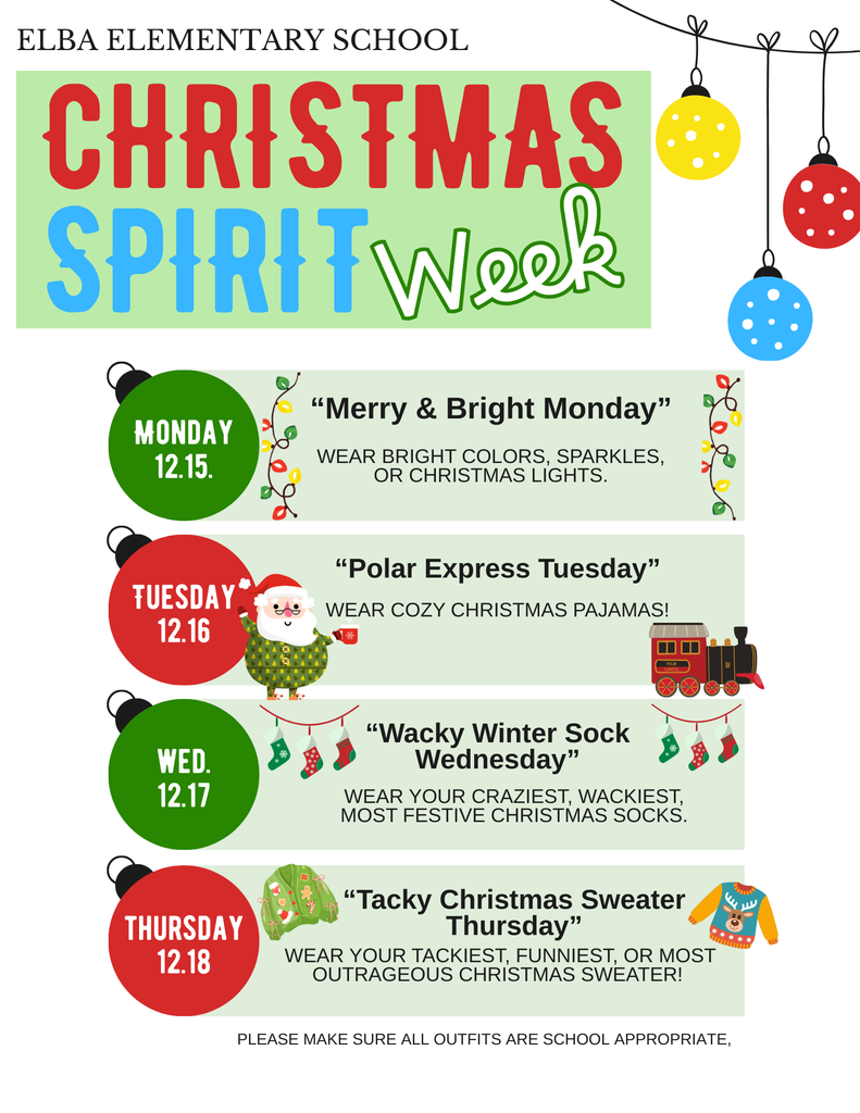 Christmas Spirit Week