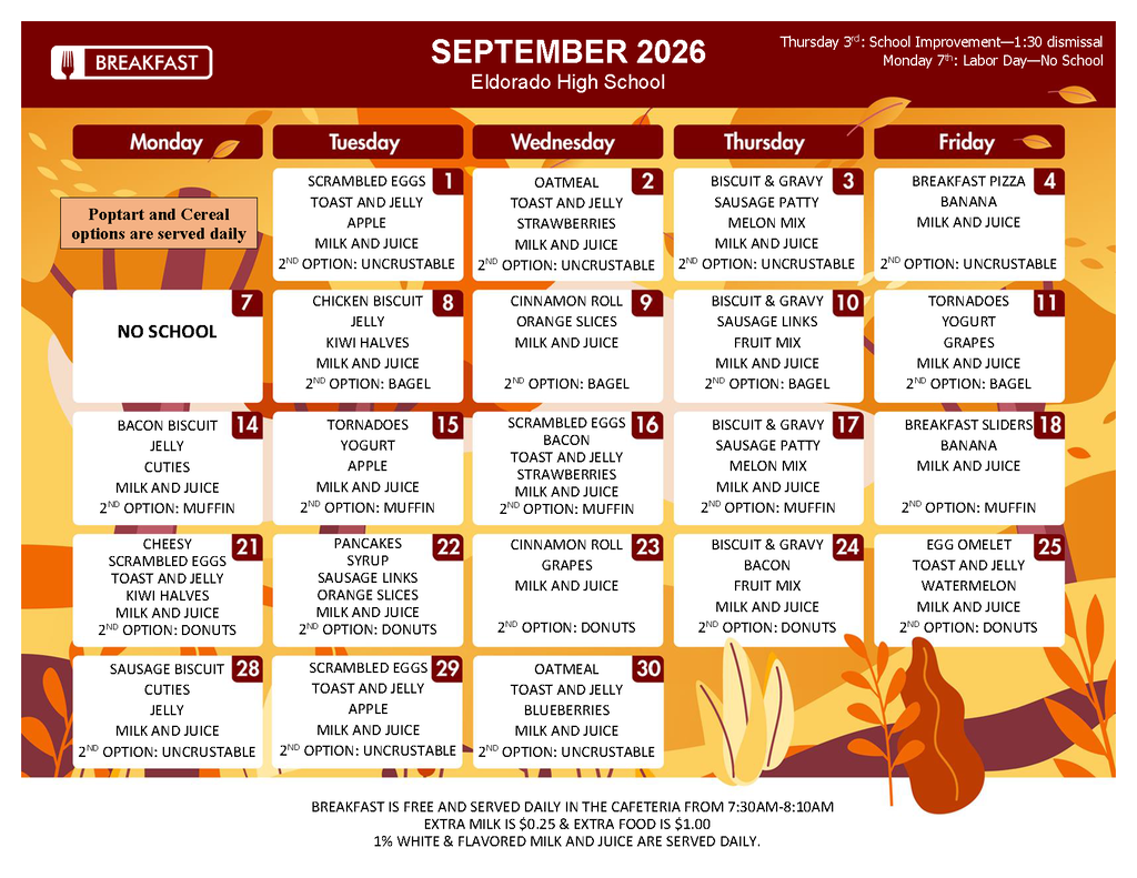 September Menu