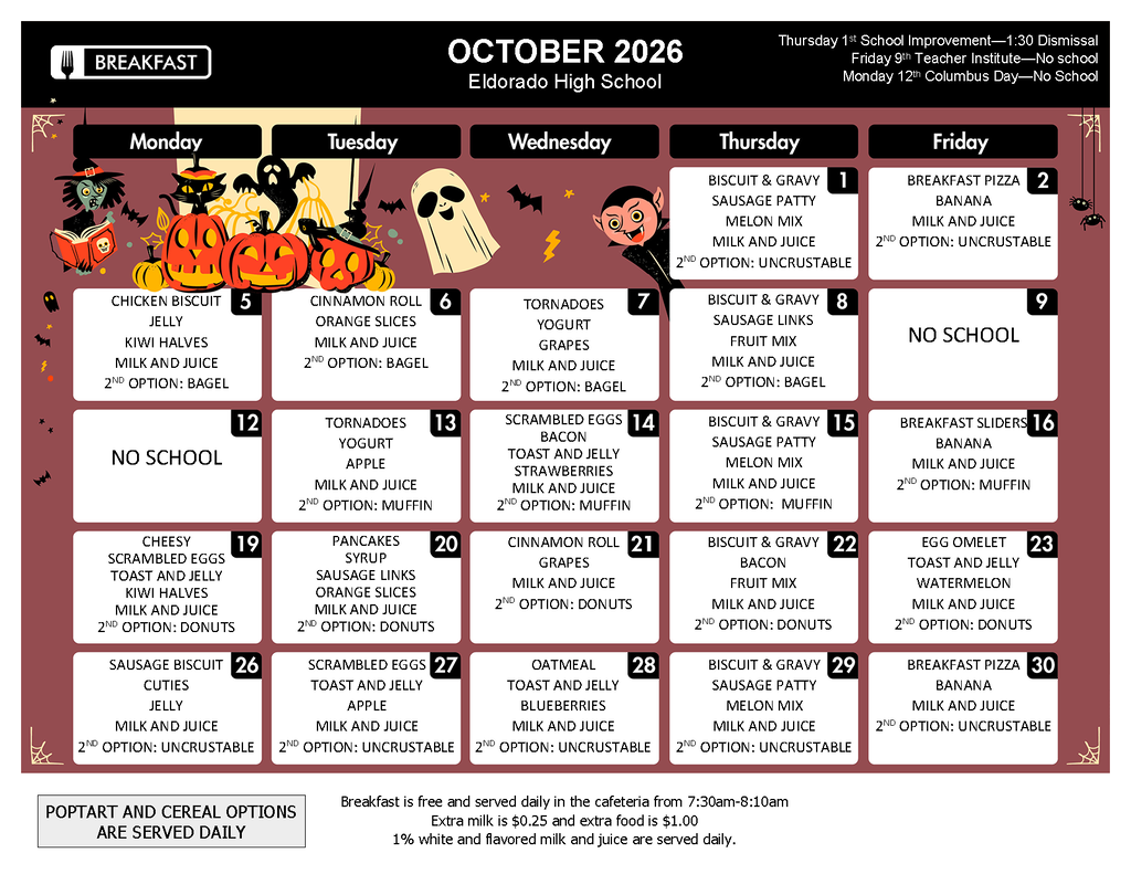 October Menu