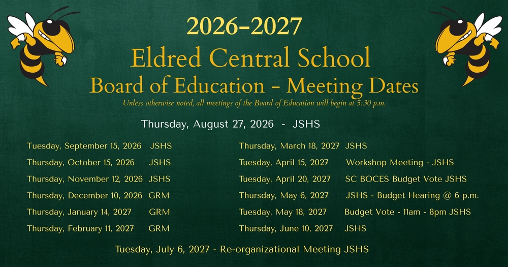 Meeting Schedule BOE