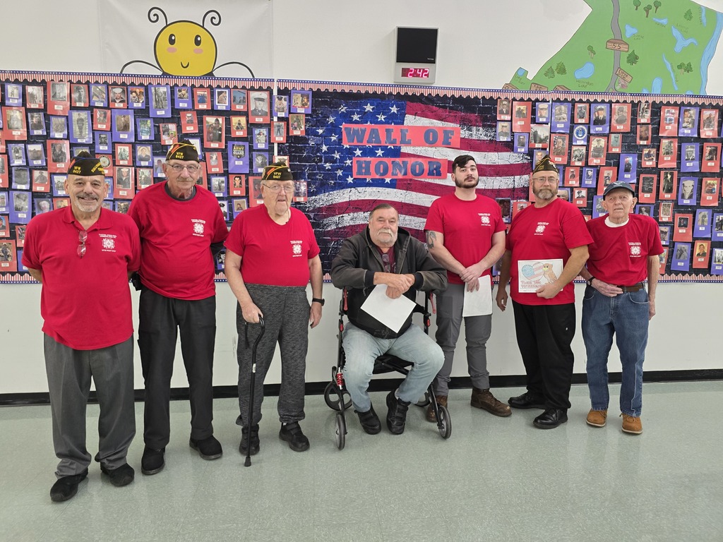 Image of local veterans who came to the Veterans Day event at GRM Elementary on 11.14.25
