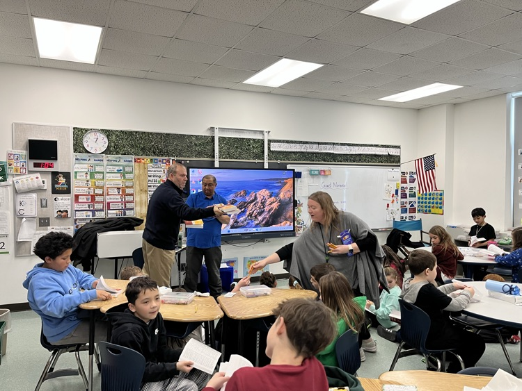 Rotary Club delivering dictionaries 