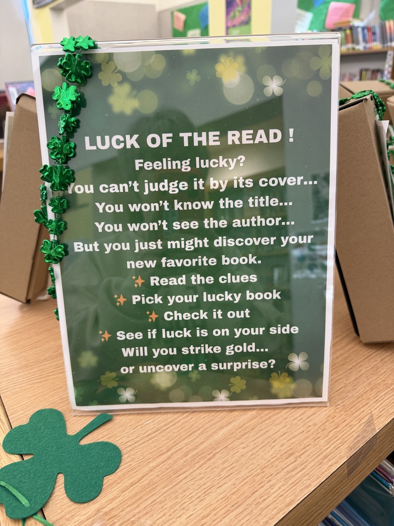 Image of the rules for the Luck of the Read event in our library