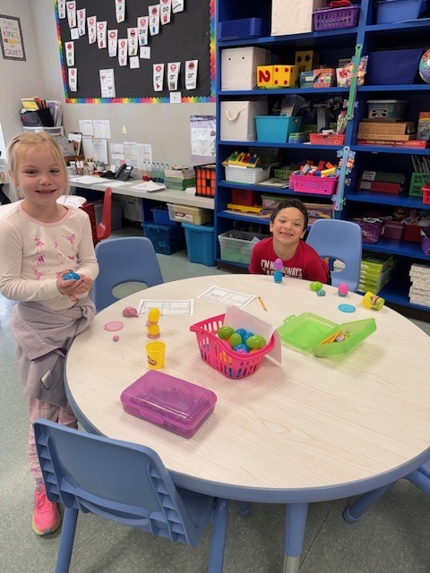 Image of students posing with their egg stem activity