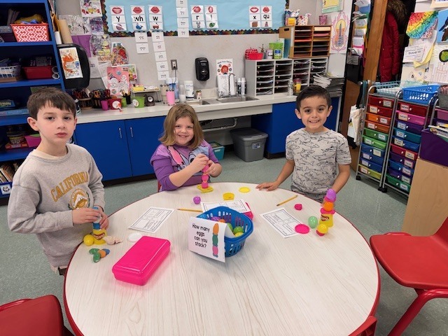 Image of students posing with their egg stem activity