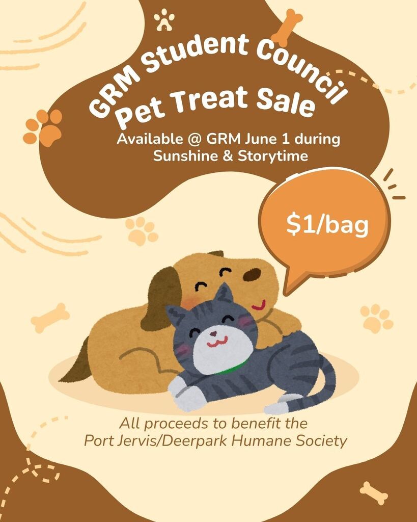 Flyer announcing a  Pet Treat Sale