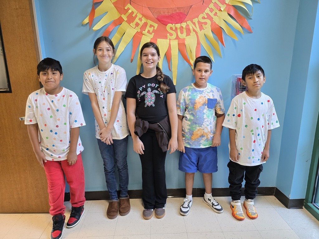 Image of student wearing dots for International Dot Day