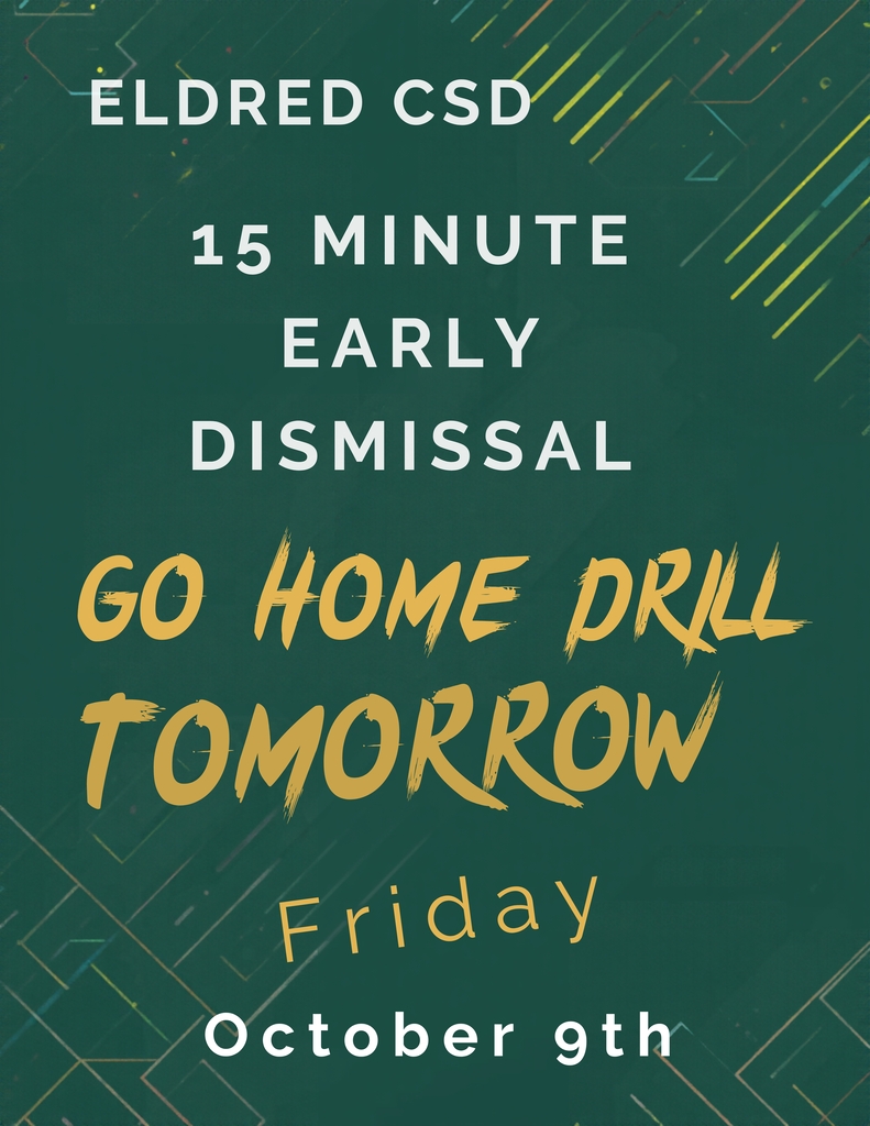 15 MINUTE EARLY DISMISSAL DRILL 10.26