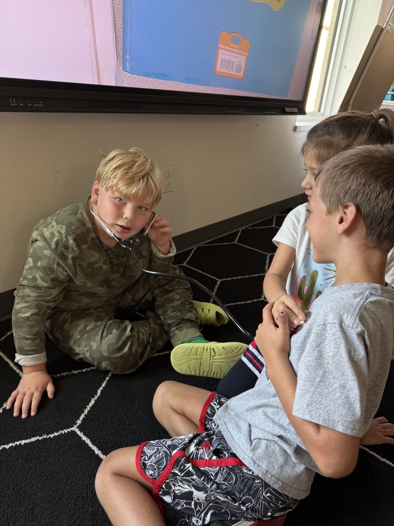 First graders have been exploring the world of sound in science class!