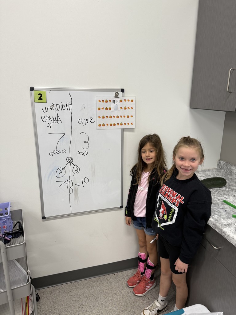 Our 1st graders have been busy building their math skills these past couple of weeks!