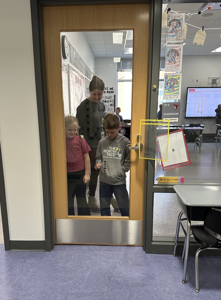 Wait… writing on the door?! These 1st graders got to tackle math problems right on their classroom window with Mrs. Bilski. Talk about learning in the most fun way!