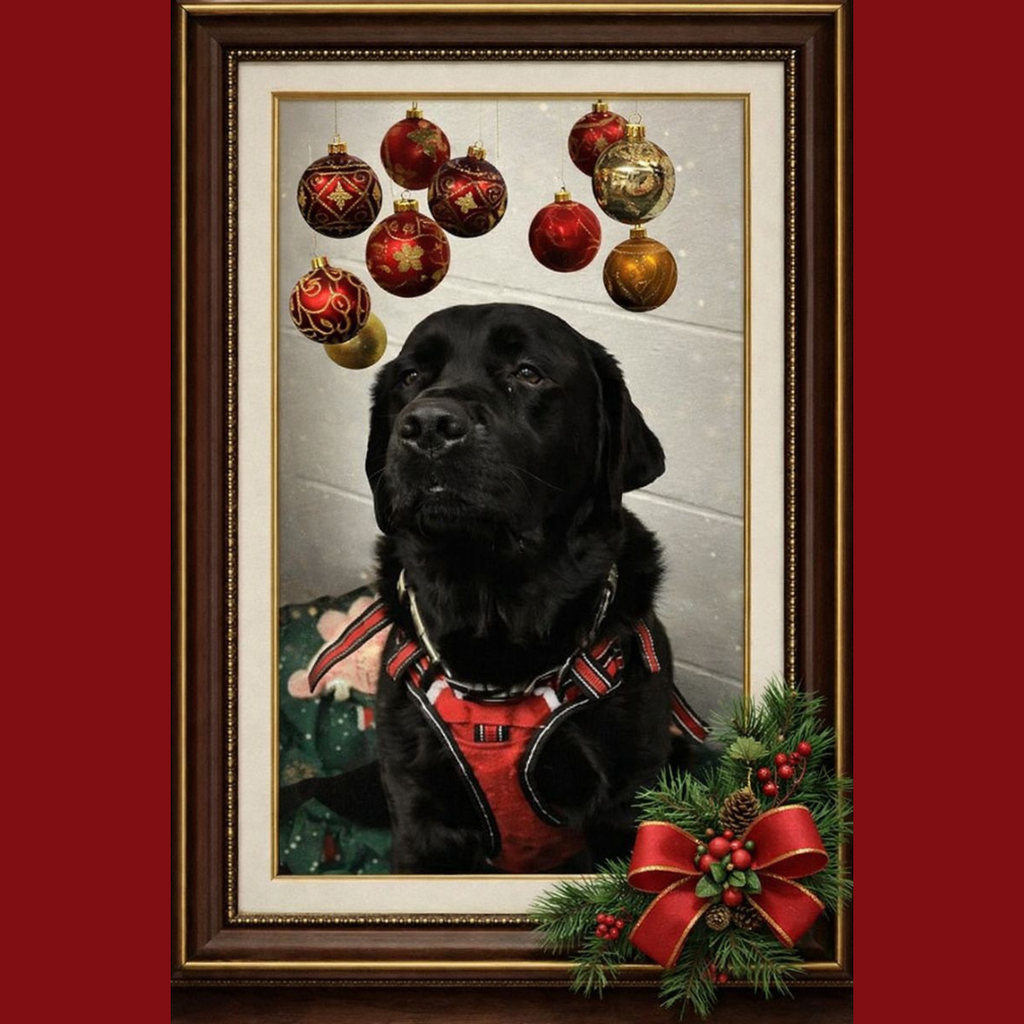 Spreading tail wags, slobbery kisses, and all the holiday cheer! Season’s greetings from Rocky, Bjorn, and Auggie.