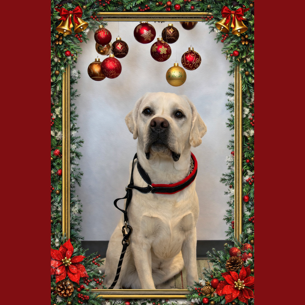 Spreading tail wags, slobbery kisses, and all the holiday cheer! Season’s greetings from Rocky, Bjorn, and Auggie.