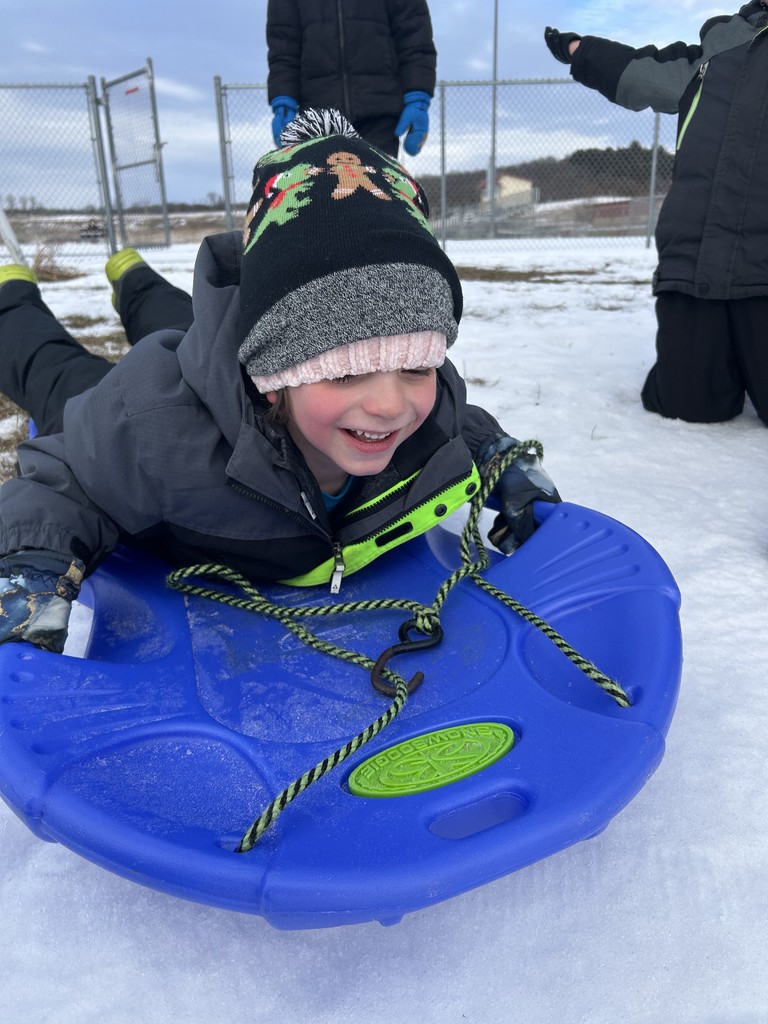 Mrs. Heldt’s kindergarten celebrated great behavior with a sledding reward and then warmed up with cozy cups of hot cocoa.