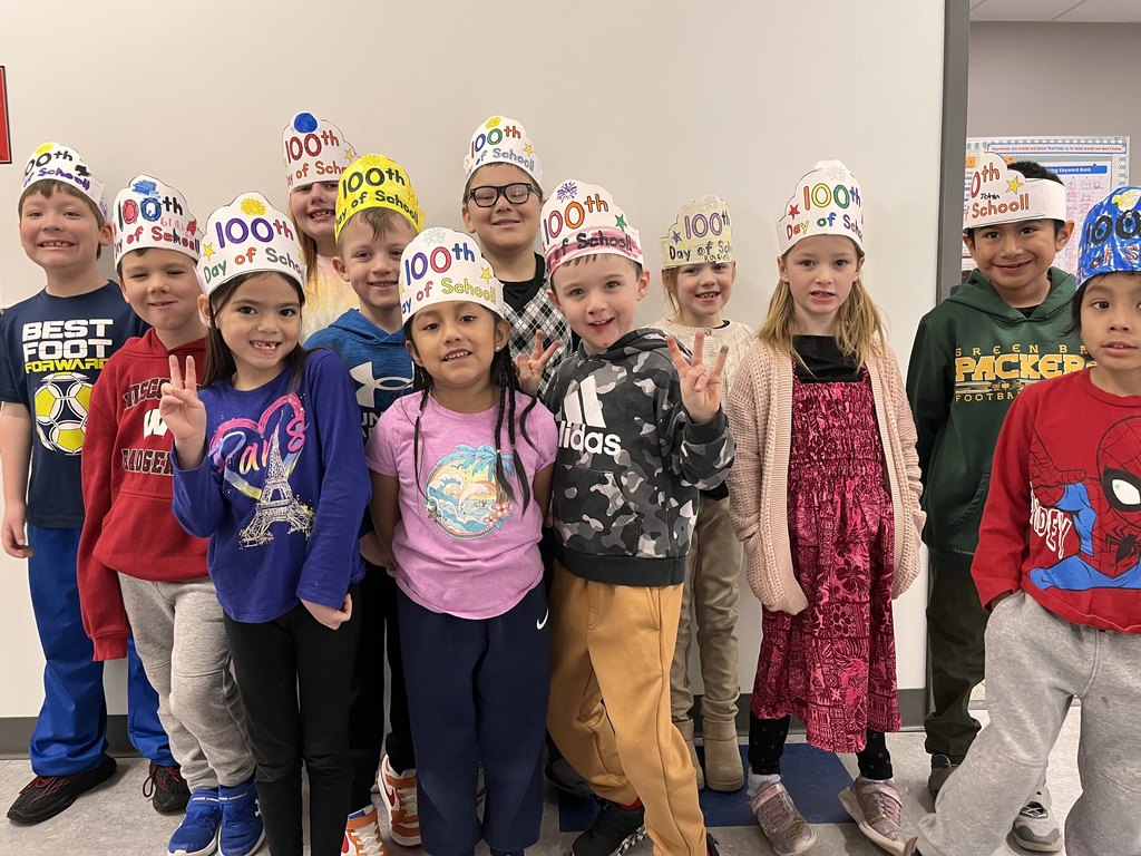 Miss Pozega’s class is celebrating the 100th day of school in style!