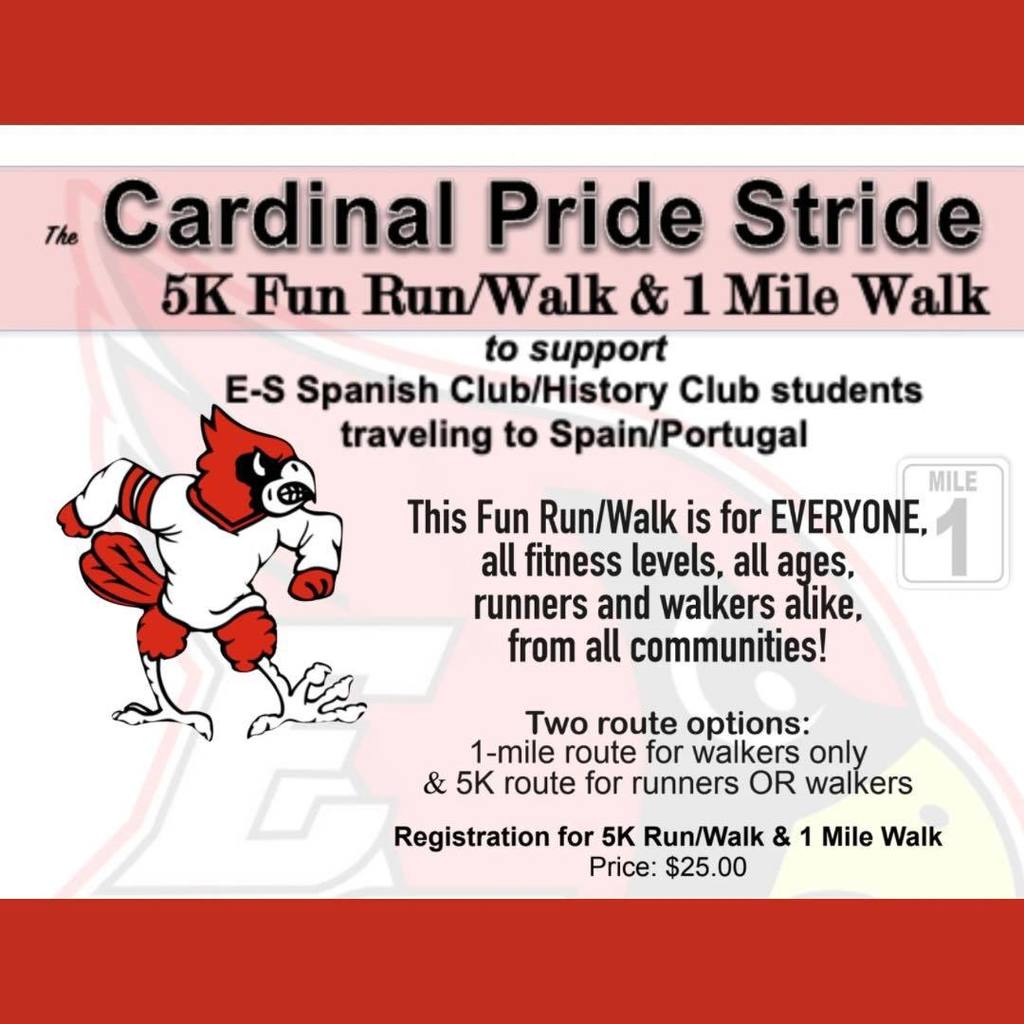 Cardinal Pride Stride Promo Graphic