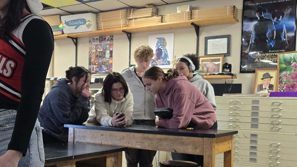 Ms. Onstad’s digital art class is taking on a new focus this semester with a film unit.