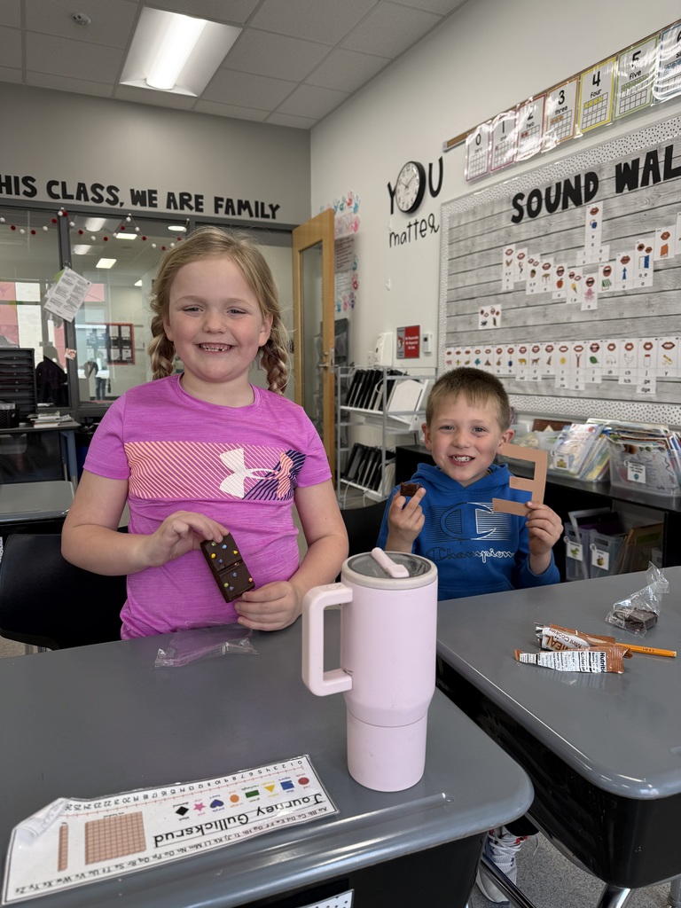1st graders celebrated April Fool’s Day with “brown E’s”… and brownies to match!